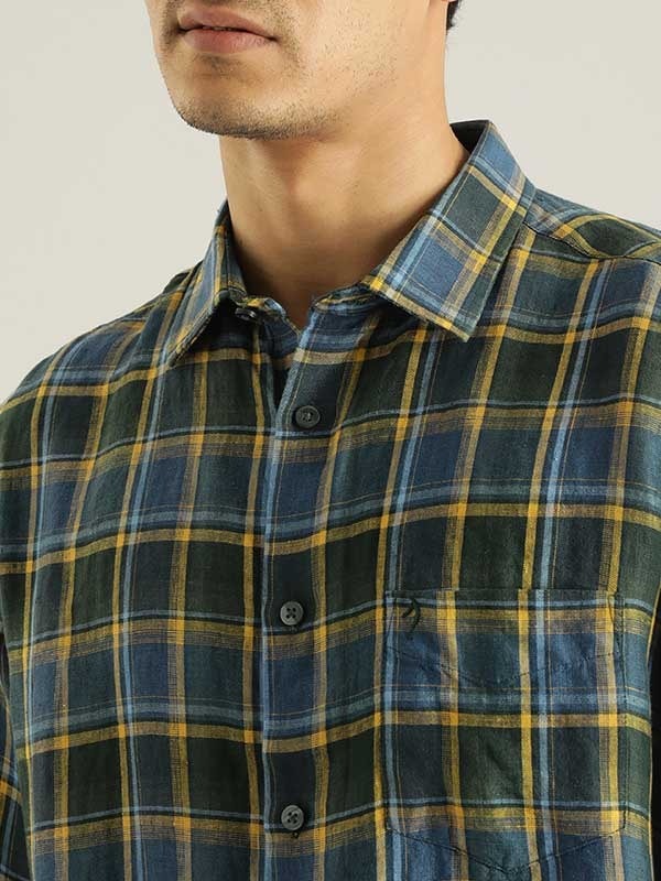 Indian Terrain Men Checkered Multicolor Shirt